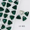 Diamante para Unhas Dongzhou 8mm Ponta Triangular Fundo Plano Diamante Colorido Diamante de Formato Especial Acessórios para Joias DIY Novo Adesivo de Unha com Diamante