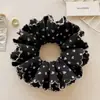 Elegante Coletero Blanco Floral Estilo Coreano, Accesorio para el Cabello Estilo Coreano para Coletas, Goma para el Cabello, Adorno para Moño