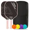 Fábrica de origen en stock juego completo de raqueta de fibra de carbono pickleball T700 texturizado mate pickleball transfronterizo