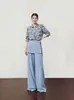 Ropa de mujer transfronteriza al por mayor súper vendida estilo vintage de verano top de gasa transparente con protección solar de manga larga HBZX919639