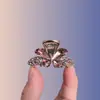 Nuevo Clip de Mariposa de Lujo con Pedrería para el Cabello para Mujer, Accesorio para el Cabello de Alta Gama Incrustado con Diamantes
