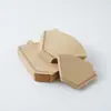 102 Caja de Papel Filtro para Café de Pulpa de Madera con Forma de Abanico Filtro de Goteo Estilo Americano para Preparación Manual Bolsa de Filtro en Forma de Cono Papel Filtro
