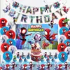 Decoraciones para Fiesta de Spider-Man y Sus Amigos Increíbles Globo Bandera Inserto para Pastel Tela de Fondo Máscara