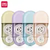 Kit de Fita Corretiva Deli 71508, Pacote com 4, Fita Corretiva Acessível para Estudantes