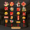 Decoraciones de Año Nuevo 2026 Colgantes Día de Año Nuevo Centro Comercial Tienda Aula de Jardín de Infancia Diseño de Escena Colgantes del Año del Caballo