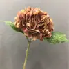 Película Western Americana Tacto a Mano Hortensia Accesorios para el Hogar Florales Lavable Hortensia de Cabeza Única con Hoja Accesorios de Boda