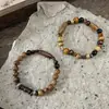 Guofeng vintage cuentas redondas de madera cuentas de arroz espaciador pulsera con cuentas collar pendientes cuentas accesorios diy material cuentas sueltas