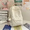Mochila Nueva de Aspecto Elegante Estilo Ins Coreano Preppy Simple y Versátil para Estudiantes de Secundaria y Preparatoria Mochila Ligera de Gran Capacidad