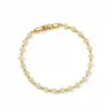 Pulseira de Trevo Full Zircônia Transfronteiriça Europeia e Americana com Design de Nicho de Alto Padrão, Corrente Tennis, Colar Unissex Atacado