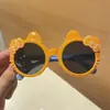 Óculos de sol infantis de desenho animado óculos de sol para bebê moda novo menina gato fofo óculos para foto laço proteção solar