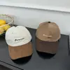 Gorra de Béisbol de Pana Suave con Letras de Moda para Mujer, Estilo Otoño e Invierno, Patchwork de Moda, Gorra Versátil Casual Única de Pico de Pato