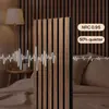 Painéis à prova de som com grade côncava-convexa transfronteiriços para paredes de fundo, salas de conferência, salas de piano, painéis de parede decorativos, adesivos de parede autoadesivos, painéis absorventes de som