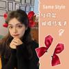Horquilla de lazo grande Zhixiu de Corea del Sur, horquilla Jisoo, accesorio para el cabello con clip en la parte posterior de la cabeza para chicas populares en Internet