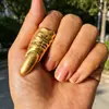 Anillos Metálicos Irregulares con Textura Retro de Nicho Europeo y Americano, Anillos Apilables de Moda y Únicos tipo Armadura para la Punta de los Dedos para Mujeres
