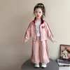 Conjunto de Niña Otoño 2026 Moda Primavera-Otoño Ropa Deportiva Casual Estilo Coreano Cardigan para Bebé Conjunto Elegante de Dos Piezas Tendencia