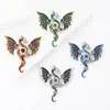 Ano do Dragão Europeu e Americano Personalidade Exagerada Dragão Ocidental Dragão Mecânico Voador Broche Versátil Alfinete de Broche Liga Esmalte