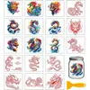 Adesivos de Transferência a Frio Ursinho Fofo em Aquarela para Copos de Vidro, Vasos de Flores, Cadernos, Decoração DIY, Adesivos Criativos Feitos à Mão