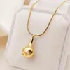 Cadena de Suéter Personalizada Estilo Coreano Tohm para Primavera y Verano Accesorios de Alta Gama Cadena para Clavícula Acero Inoxidable Colgante de Gota de Agua Collar para Mujer