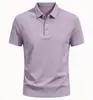 Estoque Novo Camisa Polo Sem Costura com Sensação de Gelo Estampada Unissex Secagem Rápida Camiseta de Negócios Transfronteiriça