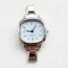 Pulseira Modular Relógio Estilo Europeu e Americano Mais Vendida para Mulheres, Atacado de Relógio de Quartzo, Pulseira de Relógio Versátil DIY Quadrada Pequena Colorida Prateada