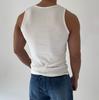 Cintura de sentido avanzado hilo de costura apretado elástico secado rápido transpirable para hombre verano sin mangas fitness entrenamiento deportivo traje