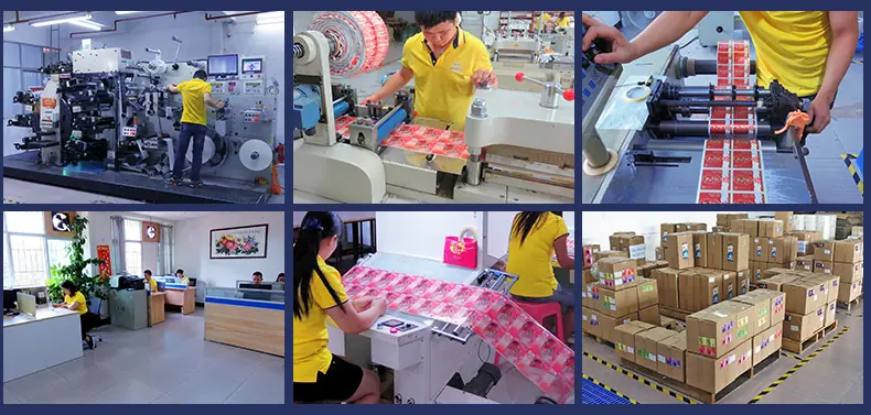 公司环境  轮转机印刷  模切机  烫金机 品检 标签设计