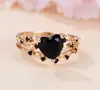 AliExpress transfronterizo deseo redondo amor diamante romántico circón combinación dos juegos de anillos moda Joker al por mayor