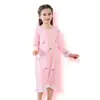 Camisola de menina algodão fino princesa bebê crianças pequenas médias e grandes macacão pijama mãe e filha pai e filho vestido de casa