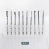 Set de Cabezales de Pulido de Cerámica de Acero de Tungsteno para Nail Art 10 Piezas Tipo Ruso Remoción de Armadura Exfoliación Accesorios Herramientas para Máquina de Pulido
