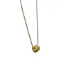 Collar Minimalista de Alto Gama Estilo Francés con Zirconia y Diseño de Cintura Pequeña, Diseño de Nicho, Temperamento de Lujo Ligero, Cadena Versátil para la Clavícula para el Trabajo