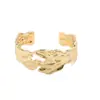 Moda Europea y Americana Transfronteriza Nicho Pulsera de Aleación de Zinc Lava Diseño de Alta Gama Plisado Líquido Irregular Pulsera Retro