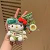 Auténtico Peluche de Dibujos Animados Sanrio Hello Kitty Bolsa Decoración Colgante Llavero Colgante