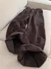 Pantalones Rectos Anchos de Estilo Retro Americano Super Elegantes para Mujer, de Cintura Alta, Adelgazantes, que Cubren las Caderas, para Figura de Pera, Pantalones Casuales Versátiles