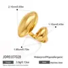 Anillo Jieding de acero de titanio, no se decolora, estilo nicho de alta gama, anillo de cuentas color dorado, joyería de acero inoxidable, venta al por mayor transfronteriza para mujeres