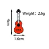 Broche Creativo de Aleación para Guitarra Eléctrica Rock Dibujos Animados Instrumento Musical Moda Ropa Mochila Insignia Accesorios Directo del Fabricante