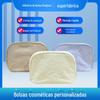 Bolsa de Cosméticos com Dobras para Comércio Exterior Transfronteiriço, Bolsa de Armazenamento de Cosméticos Leve e Portátil para Viagens ao Ar Livre, Necessaire