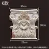Soporte de Viga de Cabeza de Columna Madera Maciza Tallado Gabinete Chimenea Computadora Finamente Tallado Múltiples Especificaciones Flor de Madera Muebles Flor Decorativa