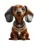 Nuevo Colgante de Perro de Orejas Largas Plano de Acrílico Transfronterizo para Coche Decoración Dibujos Animados Artesanía Laiying