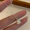 Collar de Perlas de Concha Plateada para Mujer, Lujo Ligero, Estilo de Nicho de Gama Alta, Cadena para el Cuello Versátil, Regalo para el Cumpleaños de la Novia