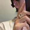 Plata de ley S925 diseño minoritario coreano textura sentido de diseño clip para oreja roto pendientes de moda blogger coreana venta al por mayor