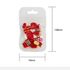 2026 Año Nuevo Accesorios para Uñas Caballo Pequeño Set Mixto Mahjong Barra de Oro 3D Sobre Rojo Árbol de la Fortuna Lindas Decoraciones para Uñas Kt