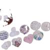 Con fuerte adhesivo de doble cara plástico Clip para libro acrílico pasta accesorios decorativos clip pequeño transparente papelería DIY suministros