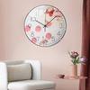 Relógio de Parede Luxo Nórdico Luz Sala de Estar Distintivo Criativo Moderno Simples Decorativo para Casa Pendurado na Parede Silencioso Sem Furos