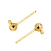 Accesorios Materiales DIY Monturas para Pendientes de Oro de 18 Quilates Accesorios para Pendientes Hechos a Mano Monturas para Pendientes con Argolla Monturas para Pendientes de Perlas Pines para Pendientes