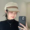Amor de Hepburn~ Nuevo Estilo de Verano Boina con Forma de Paja para Mujer, Estilo Coreano, Elegante Retro de Moda para el Día a Día Gorra de Pato