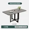 Mesa de Comedor Plegable Estilo Crema para el Hogar Mesa Rectangular Moderna Simple para Cocina con Ruedas Mesa de Comedor Simple para Apartamento Pequeño