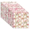 Ww212 Papel de Fundo Rosa Rosa Material DIY Cultural e Criativo Flor Rosa Decorativo Papel de Fundo Dupla Face
