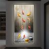 Pintura Decorativa de Entrada de Alce, Mural de Pasillo de Entrada Sala de Estar, Pintura con Luz LED, Pintura Colgante de Alta Gama para Entrada