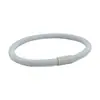 K-Pop KNK clássico básico pulseira de couro tubo de couro fivela de ferro simples simples simples e prático corda de amarrar elástico de cabelo acessório de cabeça