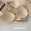 Sujetador push-up sin aros de acero, antiflacidez, fino, para mujer, tallas grandes, con escote pronunciado y sin marcas.